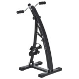 Bicicleta de Fitness din Otel cu Ecran LED Inaltime si Rezistenta Reglabile 41x50x96cm Neagra HOMCOM | Aosom RO