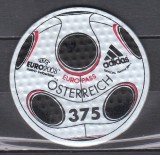 Austria 2008 - C.E. de Fotbal 2008 - Autoadeziv. Fabricat din material sintetic, MNH