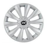 Cumpara ieftin Set 4 Capace Roti Autohelix MSA&reg;, potrivite jantelor de R16, pentru Hyundai, model delta cromat