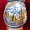 HALBA CERAMICA CU COBALT SI CAPAC ZINC DECOR RAMSAU GERMANIA 17.5 CM