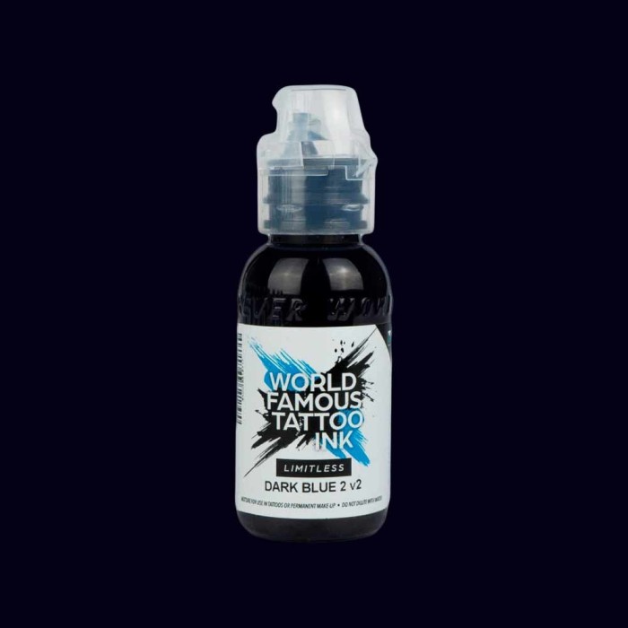 Tusuri Tatuaje - Culori WORLD FAMOUS 30 ml - Dark Blue 2