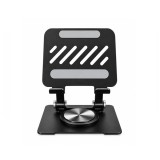 Cumpara ieftin Suport pliabil metalic pentru telefon și tabletă DEPOX&reg;, rotire 360&deg;, reglabil 180&deg;, compatibil 10&ndash;41 cm, negru