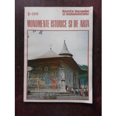 REVISTA MUZEELOR SI MONUMETELOR NR.2/1989, MONUMENTE ISTORICE SI DE ARTA