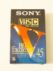 Caseta video VHS-C SONY EC-45 sigilata foto