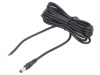 Cablu DC 5,5/2,5 mm 2x0,5mm2 negru 3m -20&divide;80&deg;C