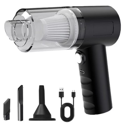 Aspirator auto portabil, 120W, negru, 32x14cm foto