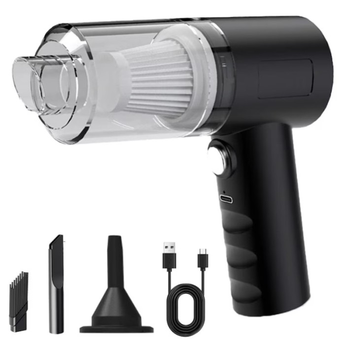 Aspirator auto portabil, 120W, negru, 32x14cm