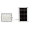 Proiector LED cu incarcare solara, 15W, 1200lm, lumina rece, 6400K, telecomanda, maner de transport, gri