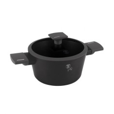 Oală cu capac 20 cm, 2.5L &ndash; Berlinger Haus BH8130, Anthracite Collection, elegantă, rezistentă, potrivită pentru toate plitele