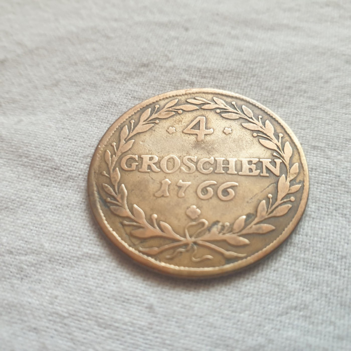 Germania 4 Groschen ,12 kreuzer 1766 argint (Bavaria)R-2 KM#544