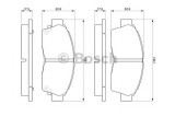 Set placute frana,frana disc TOYOTA COROLLA (E11) (1997 - 2002) BOSCH 0 986 461 123