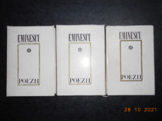 MIHAI EMINESCU - POEZII 3 volume (1970-1972, editie critica de D. Murarasu) foto