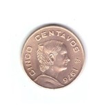 Moneda Mexic 5 centavos 1976, stare foarte buna, curata, America Centrala si de Sud, Alama