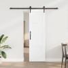 Ușa Glisantă cu Set de Hardware Alb 61x198.5 cm Lemn de Pin Solid