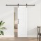 Ușa Glisantă cu Set de Hardware Alb 61x198.5 cm Lemn de Pin Solid
