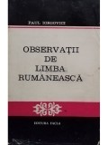 Paul Iorgovici - Observatii de limba rumaneasca (Editia: 1979)