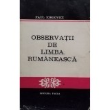 Paul Iorgovici - Observatii de limba rumaneasca (Editia: 1979)