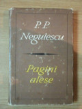 PAGINI ALESE de P.P. NEGULESCU , 1967