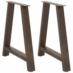 vidaXL Picioare de masă &icirc;n formă de A, 2 buc., 70x(72-73) cm, oțel