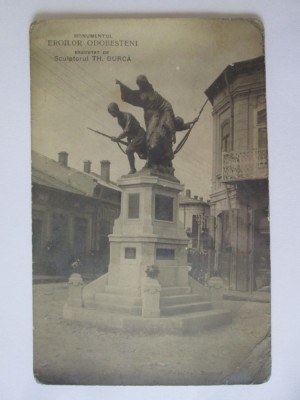 Rara! Carte postala foto-Odobesti(Vrancea):Monumentul Eroilor Odobesteni,cca 1910 foto