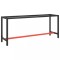 Gossi cadru banc de lucru, negru mat/rosu mat, 190x50x79 cm, metal