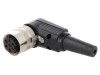 Conector M16 mamă 7-Pin 5A 90&deg;, Lumberg