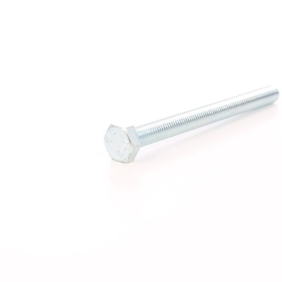 Surub cu cap hexagonal, filetat complet, otel, zincat alb, M10 x 120 mm foto