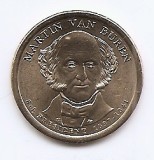 Statele Unite (SUA) 1 Dolar 2008 D (Presidential Dollars: 8. Van Buren) KM-429 UNC !!!, America de Nord