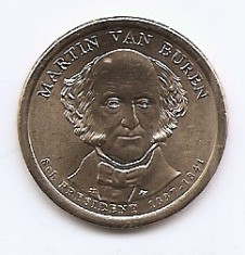 Statele Unite (SUA) 1 Dolar 2008 D (Presidential Dollars: 8. Van Buren) KM-429 UNC !!!