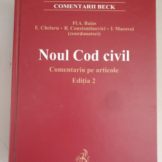 Noul cod civil. Comentariu pe articole - Flavius-Antoniu Baias - editia 2