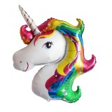 Balon folie Gigant Unicorn Magic, Rainbow, 110 x 87 cm