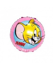Balon folie rotund roz Jerry 45 cm foto