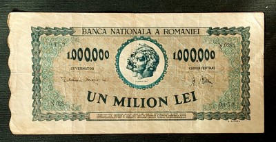 Bancnota 1 000 000 lei 1947 - VF+ foto