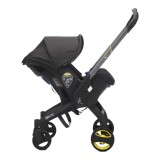 Carucior transformabil 2 in 1 pentru bebelusi, 0-18 luni, pana la 13 kg, negru