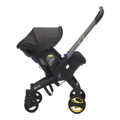 Carucior transformabil 2 in 1 pentru bebelusi, 0-18 luni, pana la 13 kg, negru