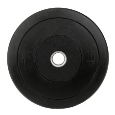 Disc Greutate Cauciuc SPORTMANN - 10 kg / 51 mm, Negru