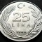 Moneda 25 LIRE - TURCIA, anul 1985 * cod 883 A = A.UNC+