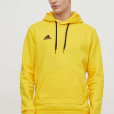 adidas Performance bluză HI2140 bărbați, culoarea galben, cu imprimeu HI2140
