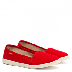 Espadrile CANVAS, Rosu