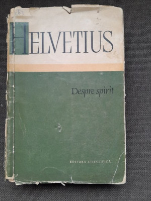 DESPRE SPIRIT , Helvetius , 1959 foto