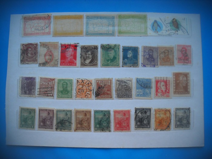 HOPCT LOT NR 549 - 33 TIMBRE VECHI-AMERICA LATINA-STAMPILATE/STAMPILAT