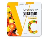 Mască facială cu vitamina C, iluminare și hidratare, 25 ml, 24 bucăți