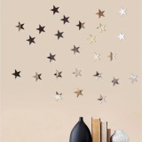 Set 100 Oglinzi Acrilice Autoadezive, Model STELUTE, 4x4 cm, Silver - Ideale pentru decorarea peretilor