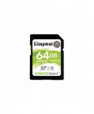 Secure digital card kingston 64gb sdxc clasa 10 uhs-i 80mb/s foto