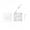 Inchizator automat Techstar&reg;, Franghie de Otel P12, Pentru Usi, Ferestre, Alb