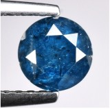 Diamant natural albastru taiat brilliant 0.77ct
