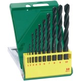 Bosch 2607019442 - Set burghie metal HSS-R 1-10 mm tija cilindrica 10 bucati