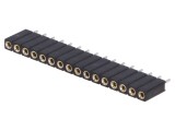 Conector mamă 1x16, 16 pini, THT, CONNFLY - Aurit, 2,54mm