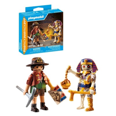 Playmobil - Set 2 figurine Vanator de comori si mumie foto