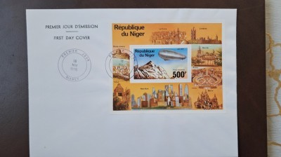 ZEPPELIN 1976 Niger Mi=527 FDC foto